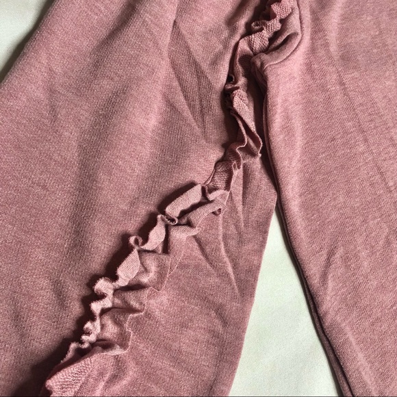 French Terry Long Balloon Sleeves Tunic Mini Dress - Picture 5 of 8